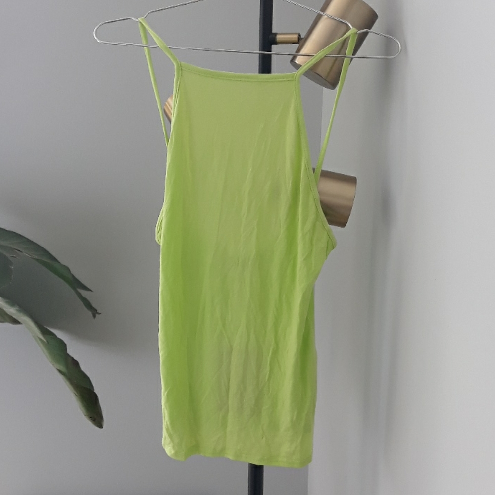 PrettyLittleThing Neon Lime Jersey Tank